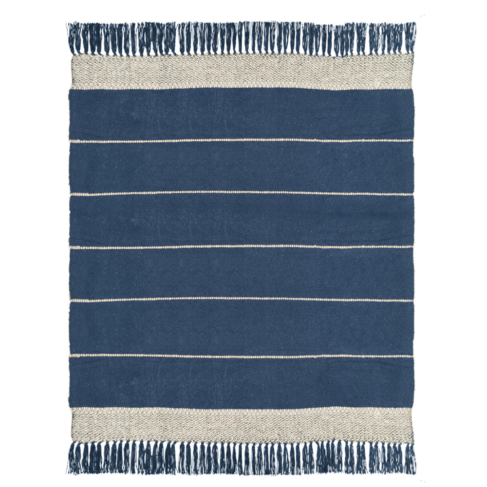 Malagoon throw Berber - dark blue - 125x150cm
