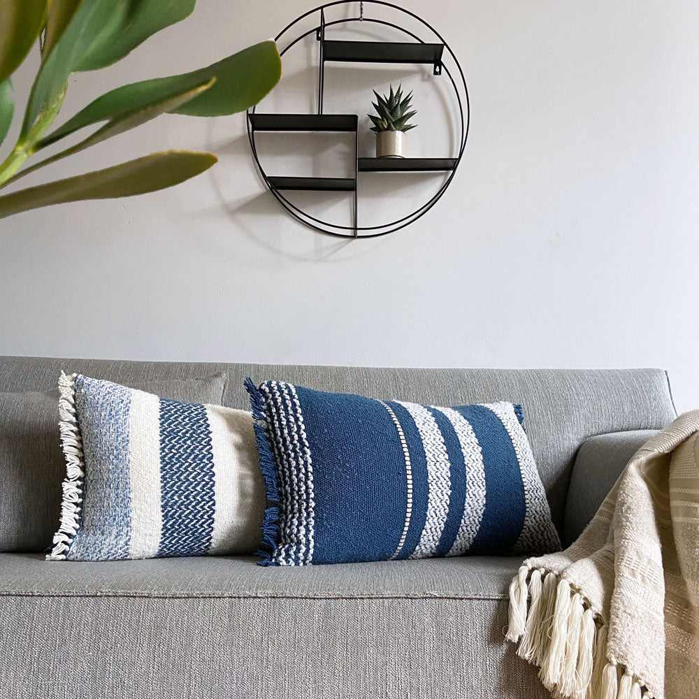 Malagoon Berber cushion - blue - 35x60cm