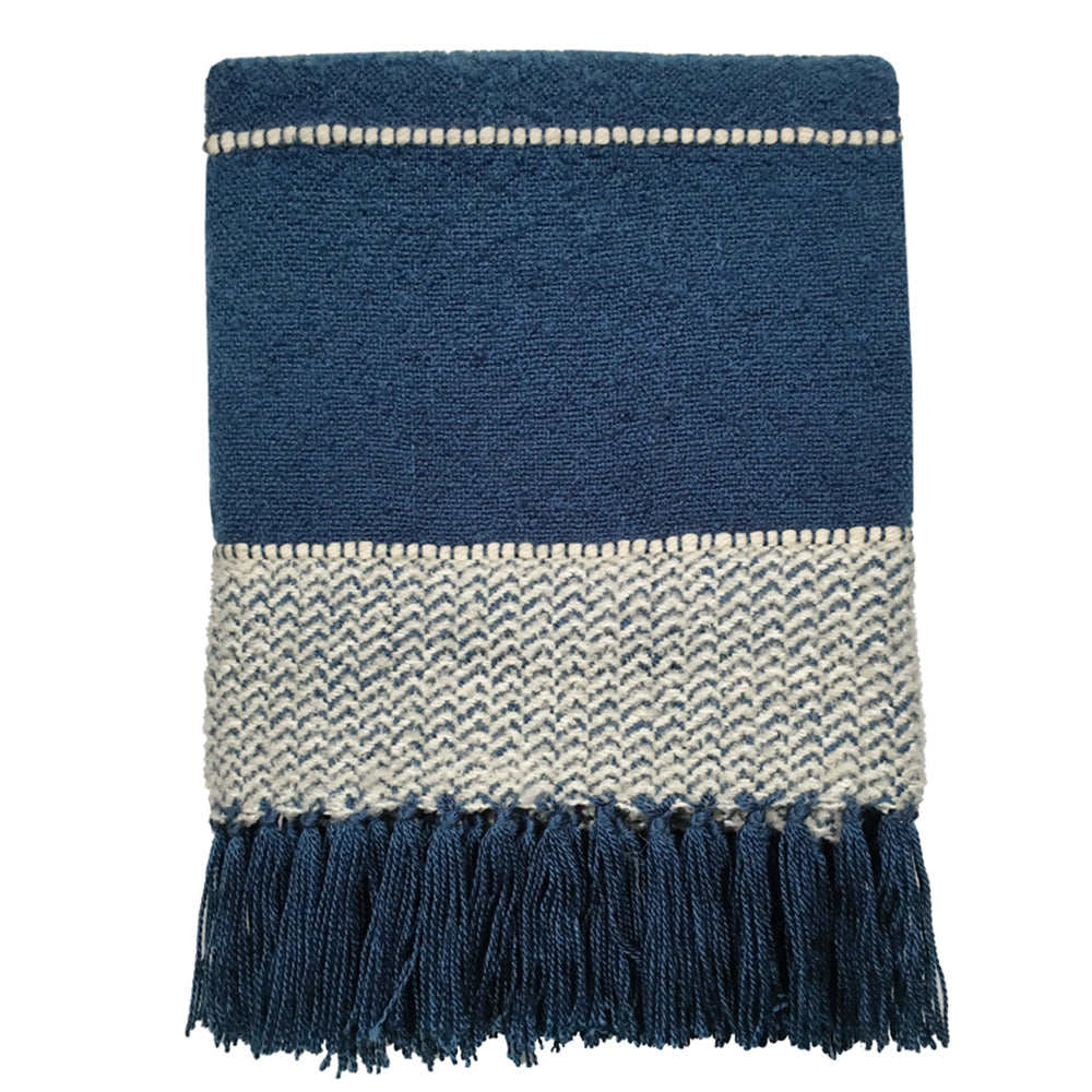 Malagoon throw Berber - dark blue - 125x150cm