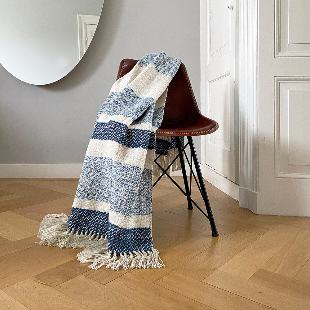 Malagoon throw Berber - blue - 125x150cm