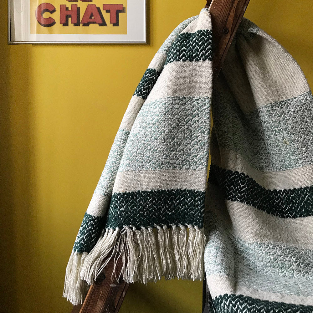 Malagoon throw Berber - grainy green - 125x150cm