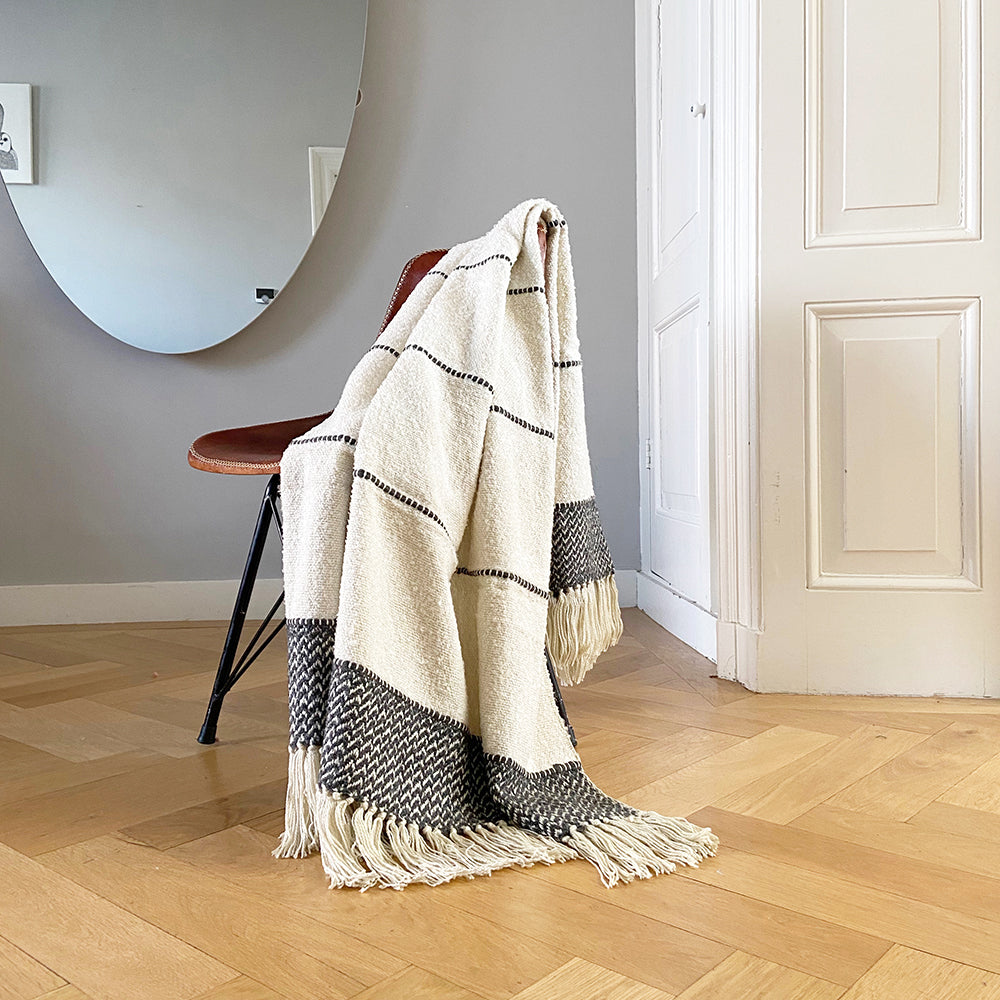 Malagoon throw Berber - white - 125x150cm