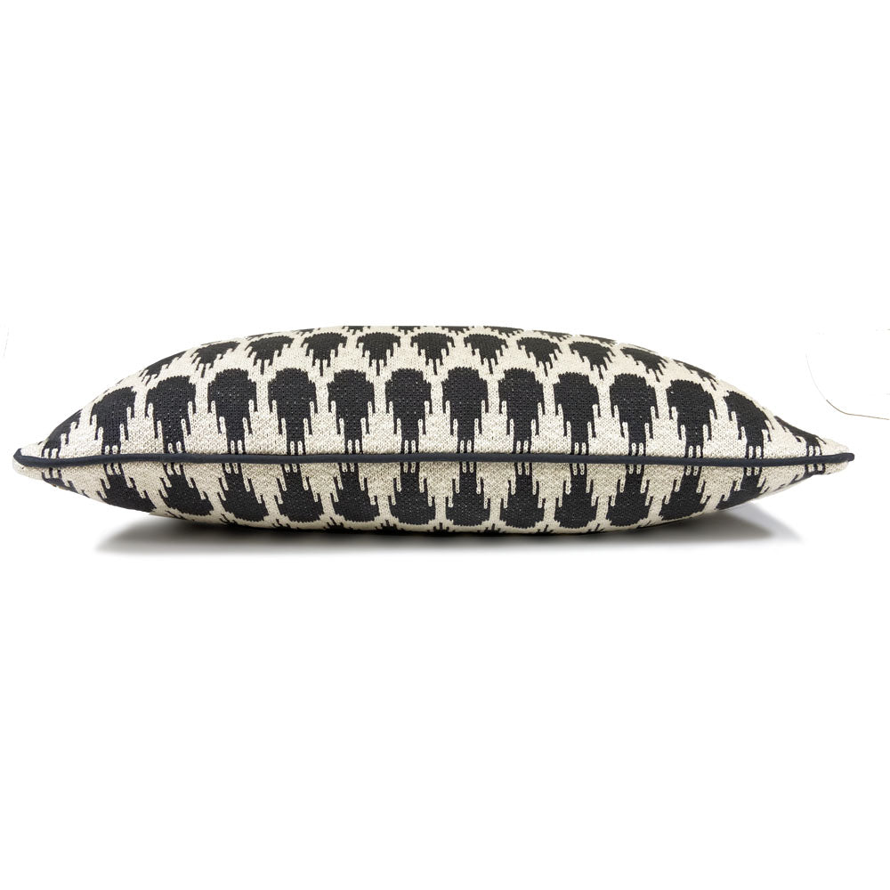 Malagoon Botanic mini cushion - anthracite - 35x60cm 100% organic cotton