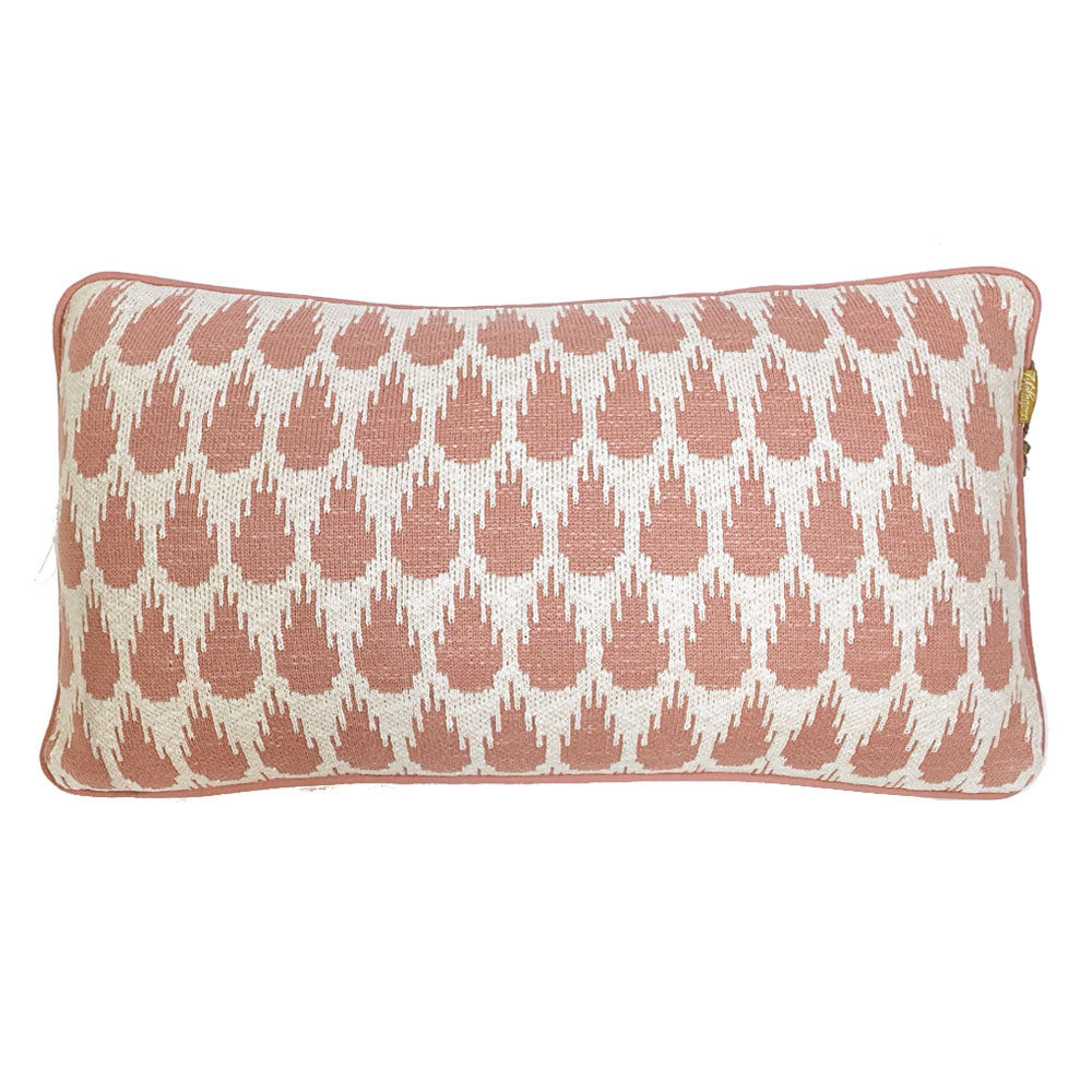 Malagoon Botanic mini cushion - pink - 35x60cm 100% organic cotton