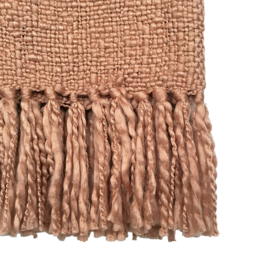 Malagoon throw Solid - brushed pink - 125x150cm