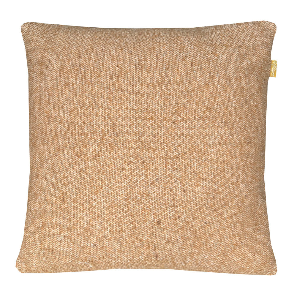 Malagoon cushion - camel beige reversible - 50x50cm recycled wool