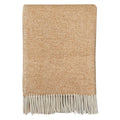 Malagoon throw - camel beige reversible - 130x170cm recycled wool