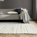 Malagoon Chaya L rug - cream white - 200x300cm 100% wool