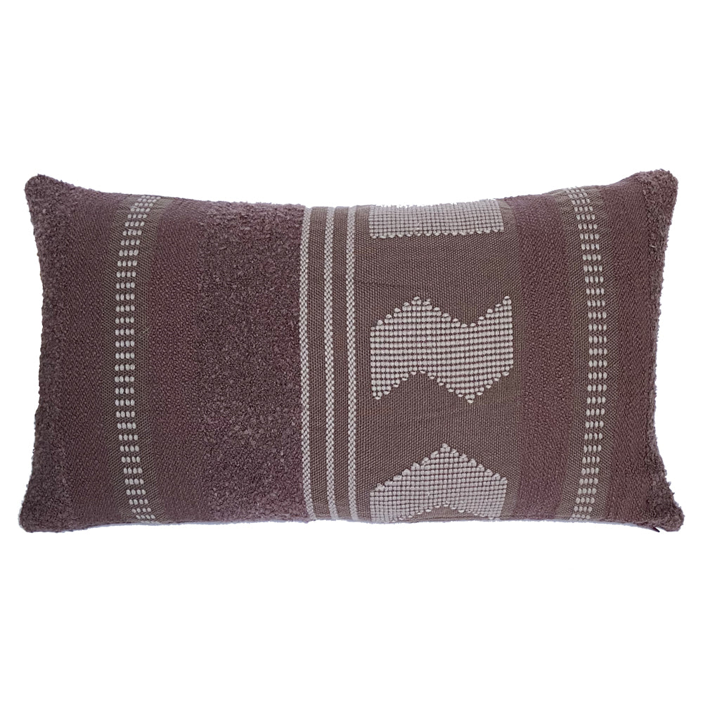 Malagoon Crafty cushion - chestnut brown - 35x60cm