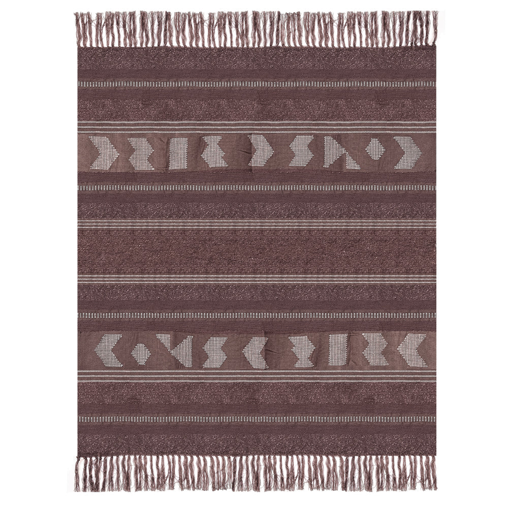 Malagoon throw Crafty - chestnut brown - 125x150cm