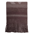 Malagoon throw Crafty - chestnut brown - 125x150cm