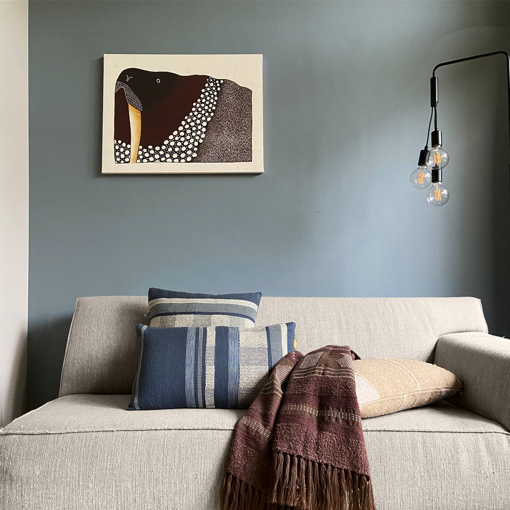 Malagoon throw Crafty - chestnut brown - 125x150cm