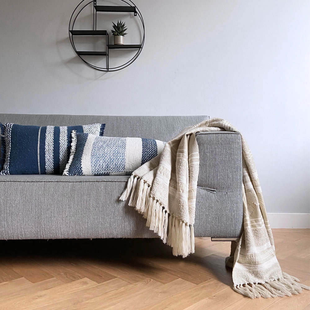 Malagoon throw Crafty - white - 125x150cm