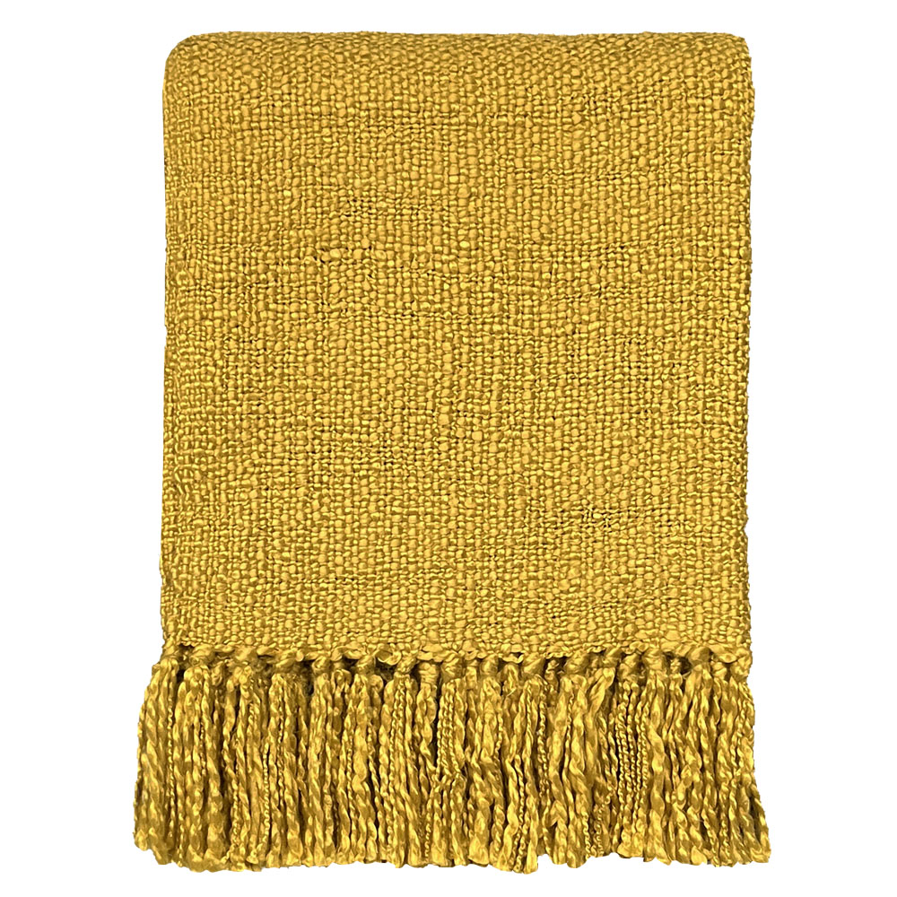 Malagoon throw Curry - yellow - 125x150cm