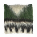 Malagoon cushion Triangle - grey-green shades - 50x50cm 100% wool