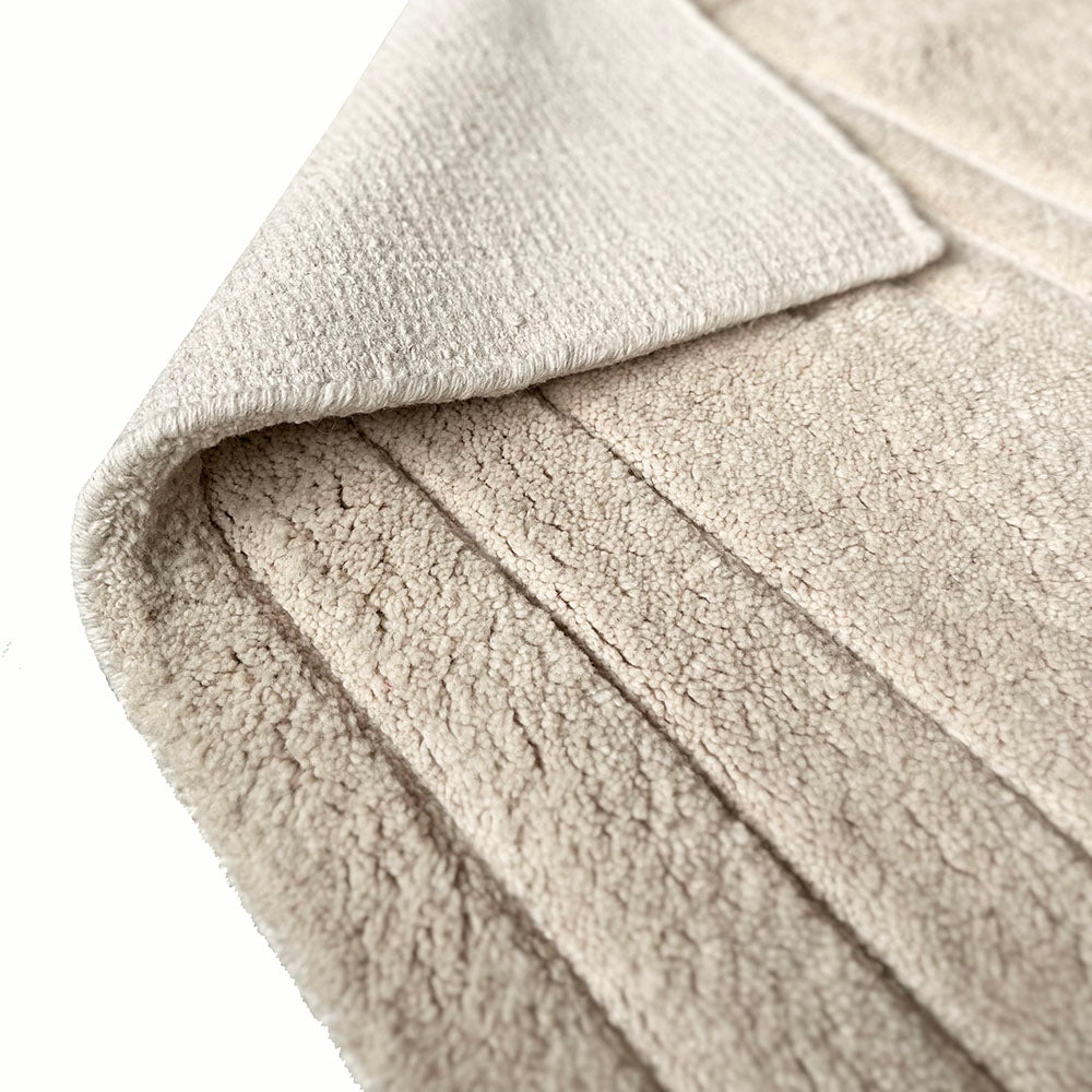Malagoon Deco Line rug - cream white - 160x230cm 100% wool