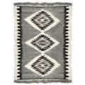 Malagoon rug Pattern 3 - off-white, shades of grey - 150x200cm 100% wool
