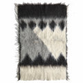 Malagoon Diamond throw - shades of grey - 75x125cm 100% wool