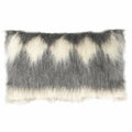 Malagoon Diamond cushion - grey - 40x70cm 100% wool