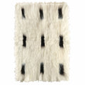 Malagoon throw Dotted - off-white, black - 75x125cm 100% wool