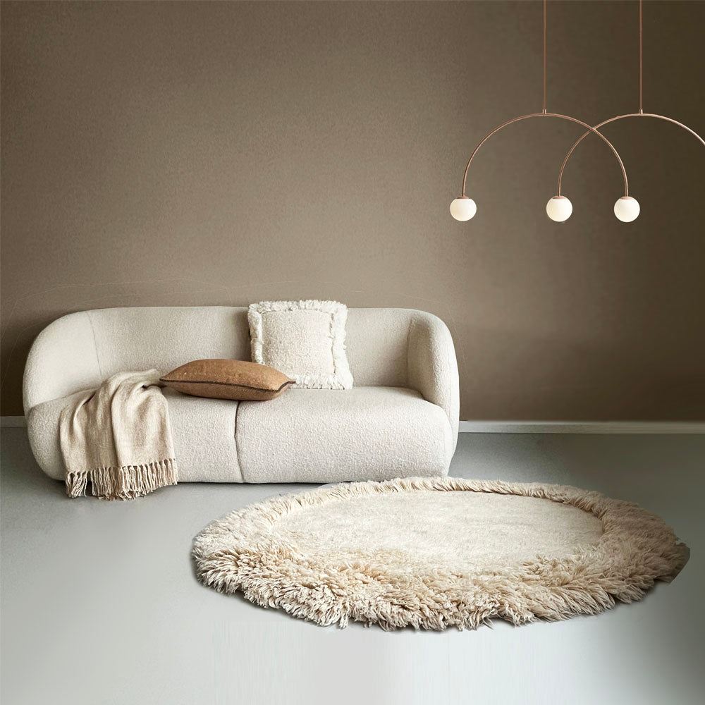 Malagoon Eboya rug - off-white - Ø 160cm 100% wool