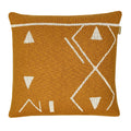 Malagoon Fantasy cushion - ochre yellow - 50x50cm 100% organic cotton