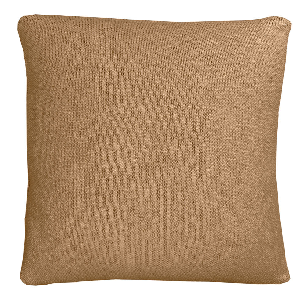 Malagoon Floral Victory cushion - fudge - 50x50cm 100% organic cotton