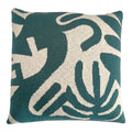 Malagoon cushion Floral Victory - green - 50x50cm 100% organic cotton