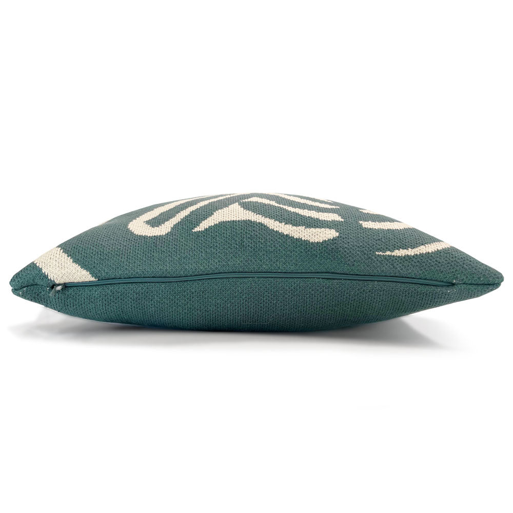 Malagoon cushion Floral Victory - green - 50x50cm 100% organic cotton