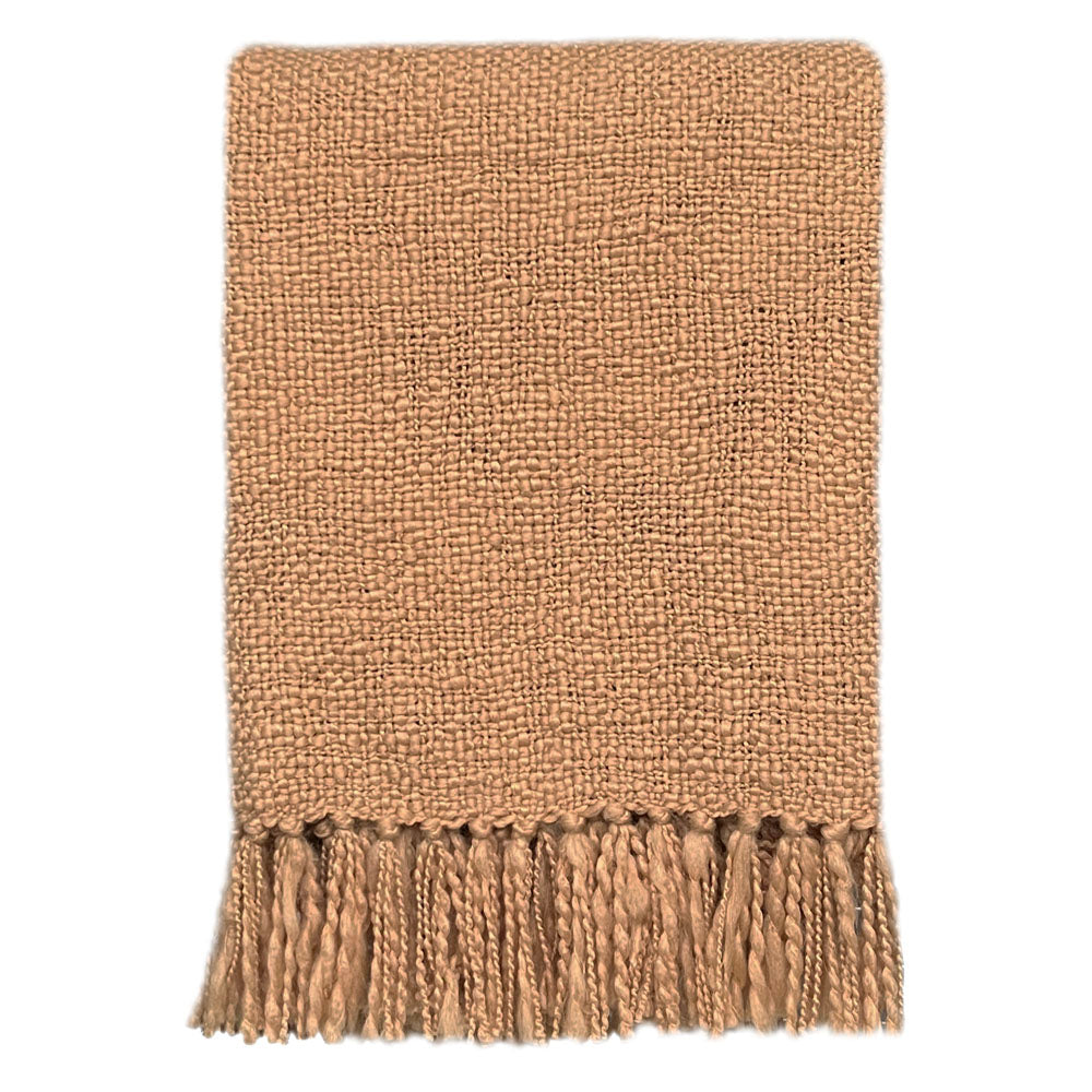Malagoon throw Fudge - yellow - 125x150cm 100% recycled