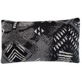 Malagoon cushion Funny Block Dye - black - 35x60cm 100% organic cotton