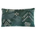 Malagoon Funny Block Dye cushion - green - 35x60cm 100% organic cotton