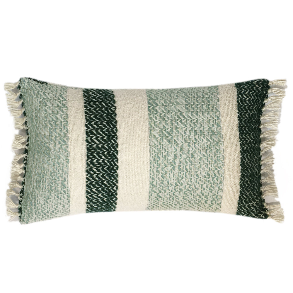 Malagoon Berber cushion - grainy green - 35x60cm
