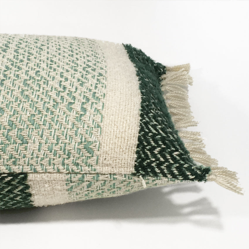 Malagoon Berber cushion - grainy green - 35x60cm