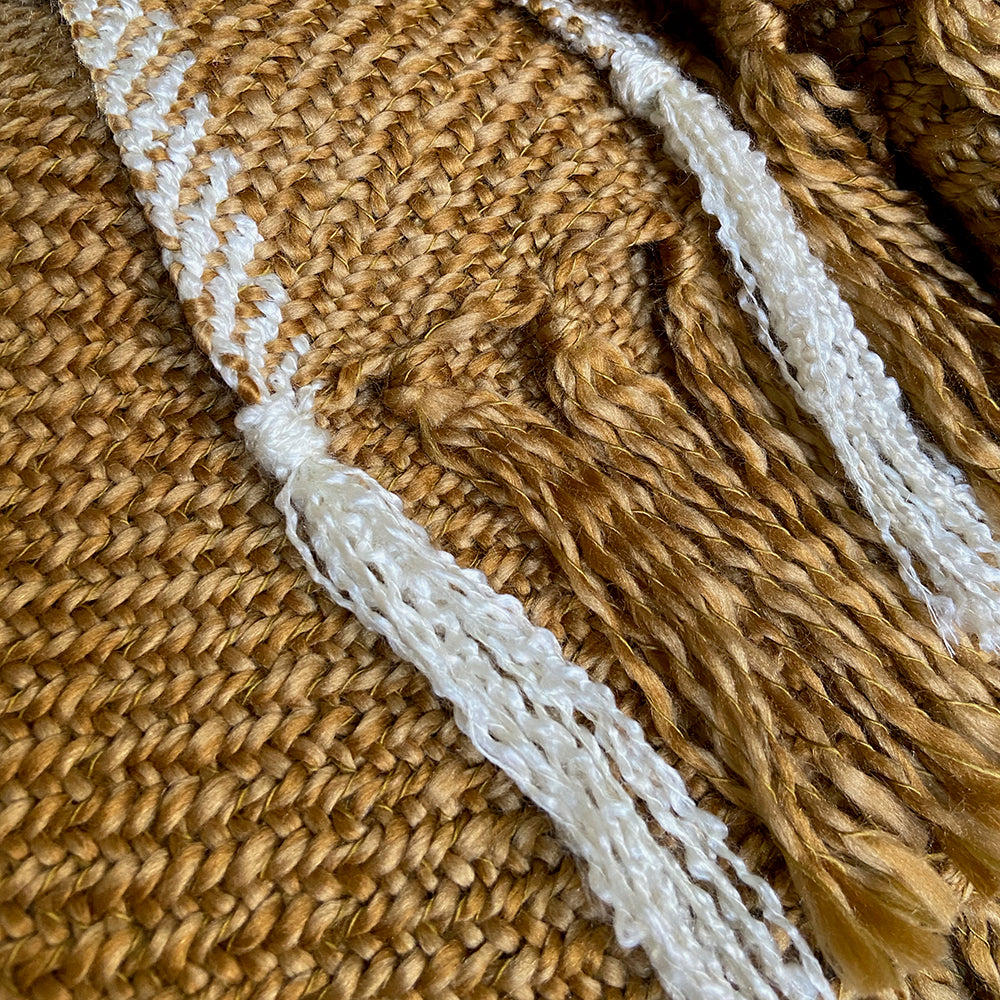 Malagoon throw Mélange - honey yellow - 125x150cm