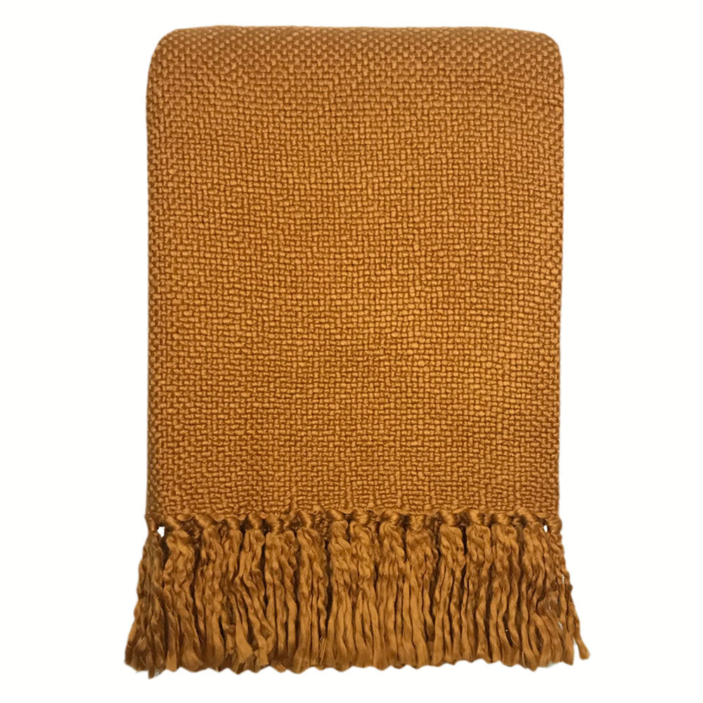 Malagoon throw Inca - ocher yellow - 125x150cm