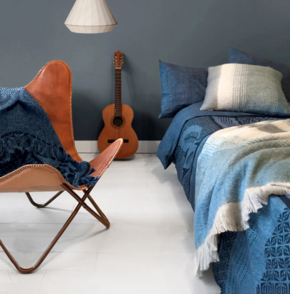 Indigo tucan duvet cover