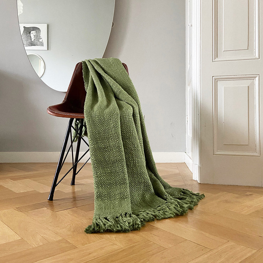 Malagoon throw Jungle - green - 125x150cm 100% recycled