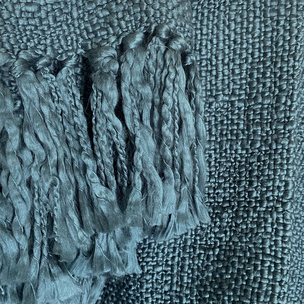 Malagoon throw Solid - dark lead blue - 125x150cm
