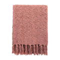 Malagoon Soft Bouclé throw - pink - 130x170cm 100% cotton