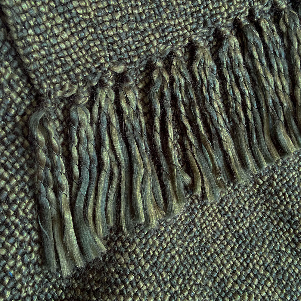 Malagoon throw Marble - dark jungle green - 125x150cm