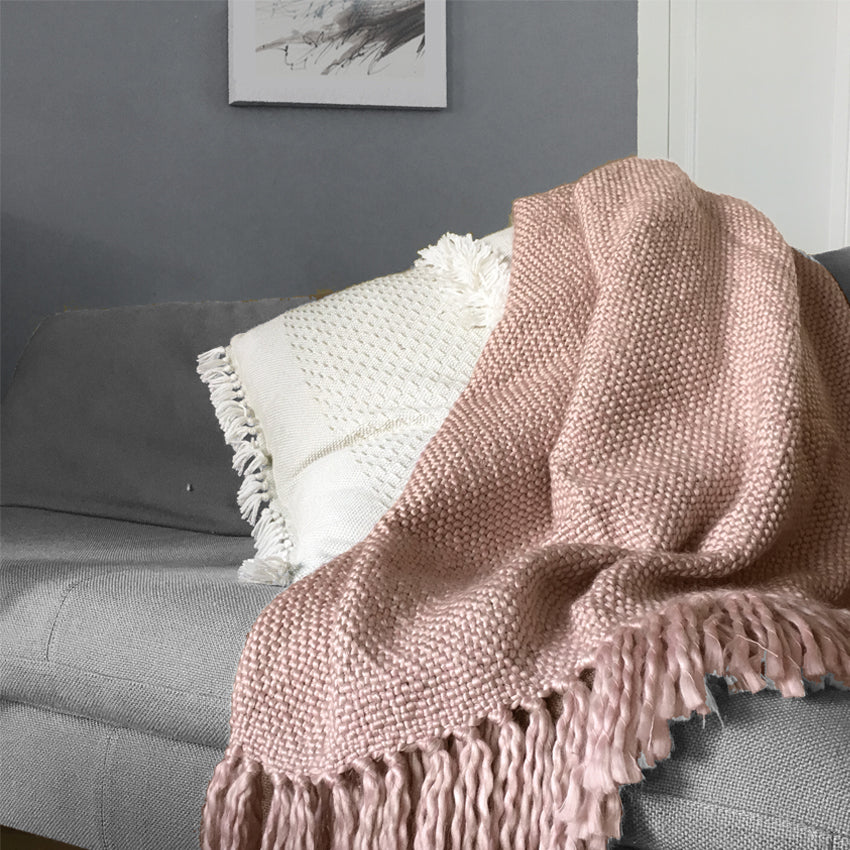 Malagoon throw Marble - pink - 125x150cm