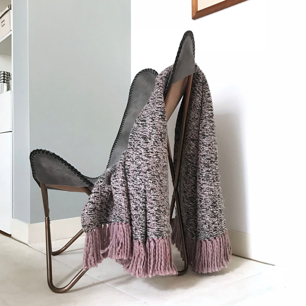 Malagoon throw Mauve - lilac mélange - 125x150cm