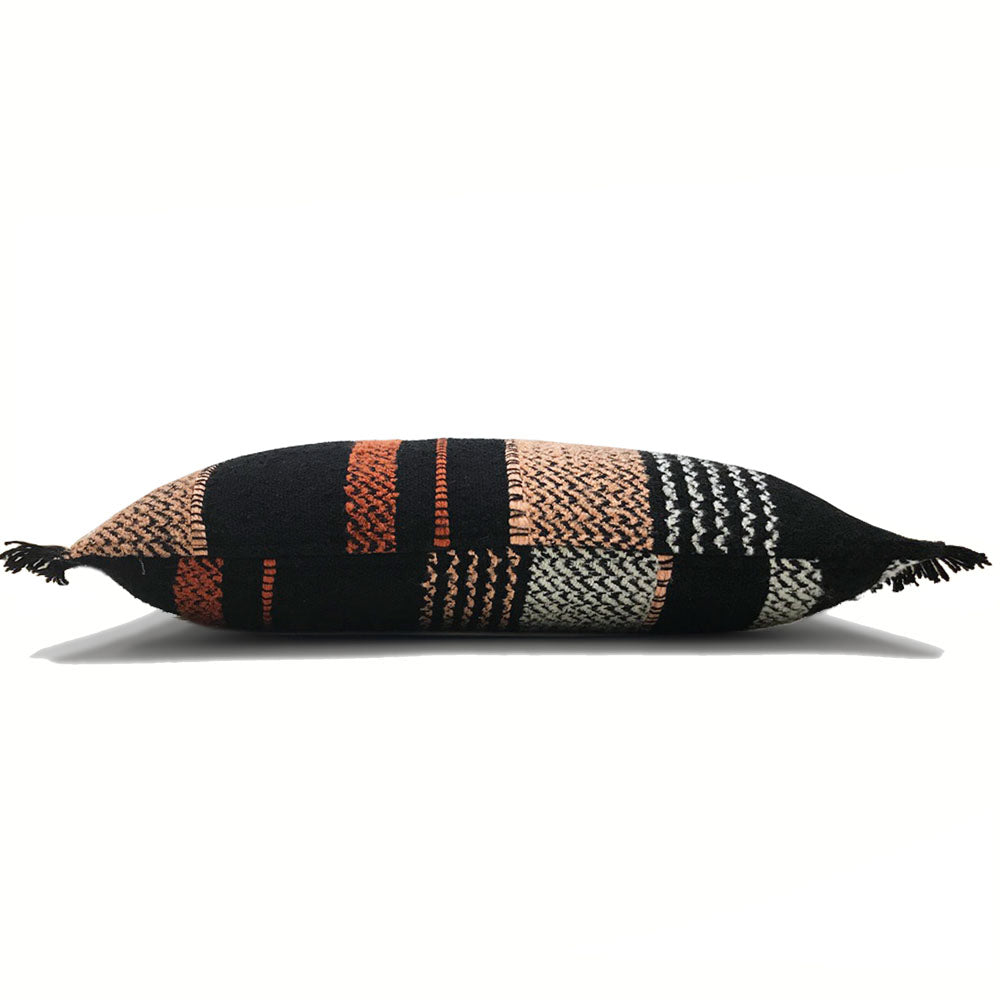 Malagoon cushion - black multicolor bouclé - 40x70cm