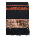 Malagoon throw Multicolour - black bouclé - 125x150cm