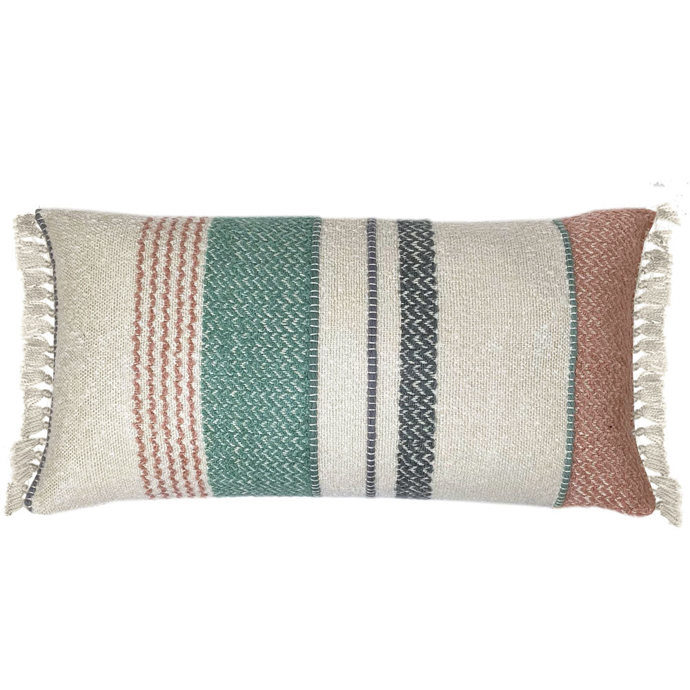 Malagoon cushion - pastel multi-color bouclé - 40x70cm