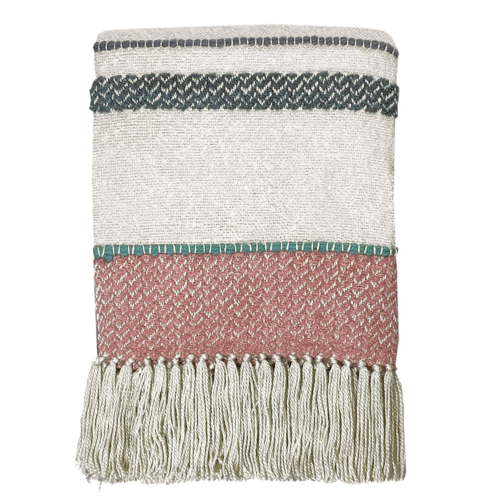 Malagoon throw - pastel multicolor bouclé - 125x150cm