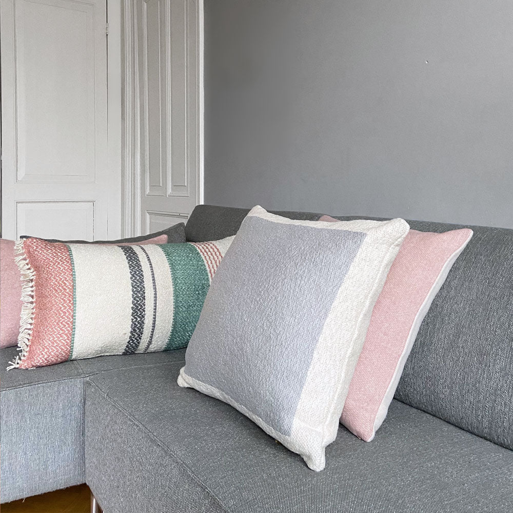 Malagoon cushion - pastel multi-color bouclé - 40x70cm