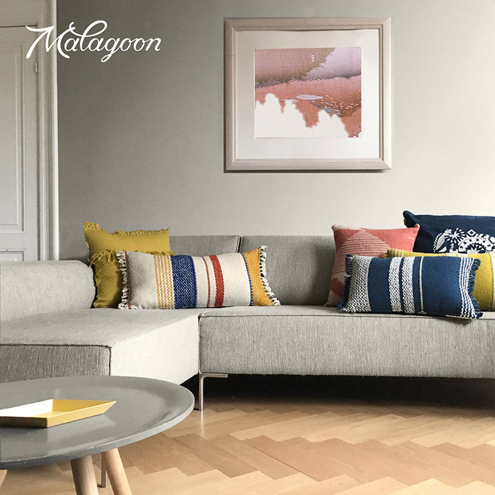 Malagoon Berber cushion - dark blue - 35x60cm