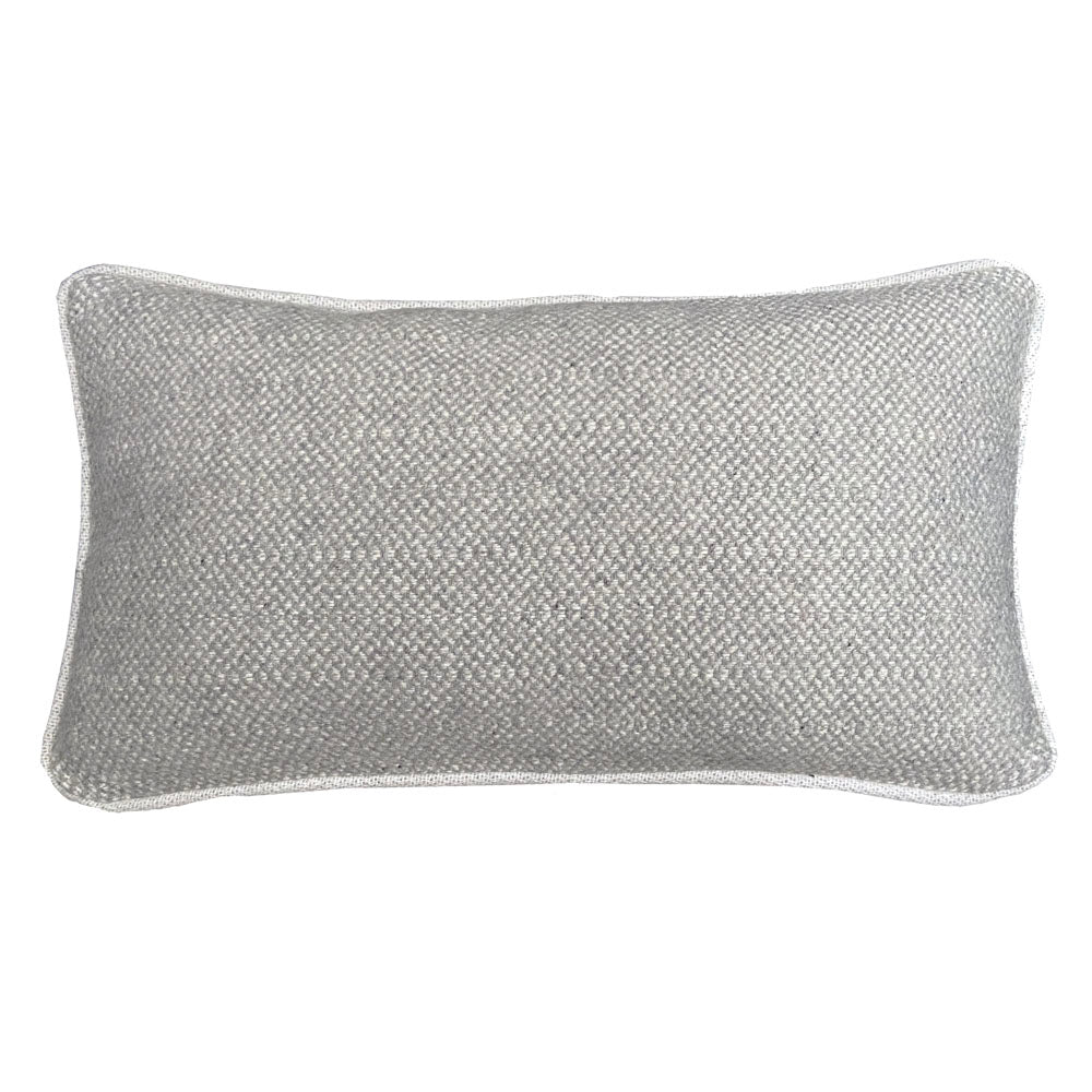 Malagoon cushion - textured grey - 35x60cm recycled wool